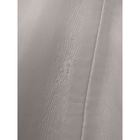 AGOLDE Sz 34 90's Pinch Waist SOFT Recycled Leather Lt Grey Straight Leg  - $348 - Picture 14 of 16